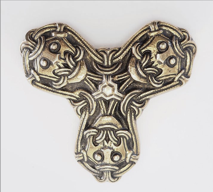 Viking trefoil brooch
